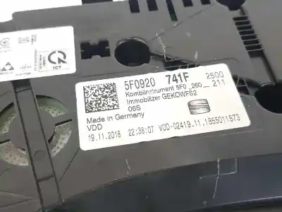 Second-hand car spare part dashboard for seat leon (5f1) 1.6 tdi oem iam references 5f0920741f  5f0920741f