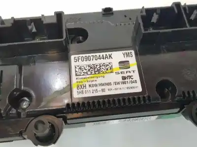 Peça sobressalente para automóvel em segunda mão comando de sofagem (chauffage / ar condicionado) por seat leon (5f1) 1.6 tdi referências oem iam 5f0907044ak