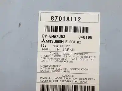 Peça sobressalente para automóvel em segunda mão sistema de áudio / rádio cd por mitsubishi montero (v80/v90) 3.2 di-d intense referências oem iam 8701a112  8701a370