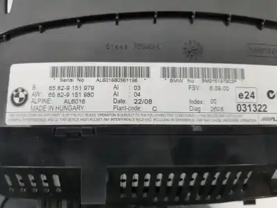 Second-hand car spare part multifunction display for bmw serie 3 cabrio (e93) 3.0 oem iam references 65829151979  65829179805