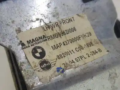 Автозапчастина б/у регулятор вікна передній лівий для mini mini (r56) 1.6 16v cat посилання на oem iam 51332756083  51332756083