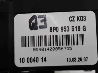 Автозапчастина б/у команда чистити для audi tt (8j3/8j9) 1.8 tfsi coupe 160 cv / 118 kw посилання на oem iam 8p0953519g  8p0953519g