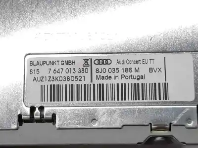 Автозапчастина б/у аудіо система / радіо cd для audi tt (8j3/8j9) 1.8 tfsi coupe 160 cv / 118 kw посилання на oem iam 8j0035186m  8j0035186m Автозапчастина б/у аудіо система / радіо cd для audi tt (8j3/8j9) 1.8 tfsi coupe 160 cv / 118 kw посилання на oem iam 8j0035186m  8j0035186m