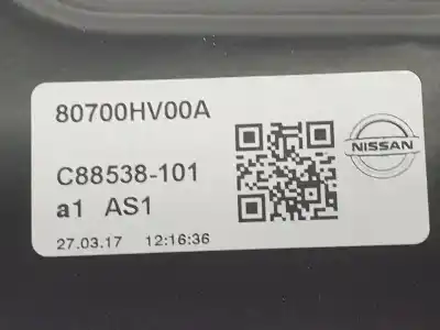 Автозапчасти б/у регулятор стекла переднего правого за nissan qashqai (j11) 1.6 cat 163 cv / 120 kw ссылки oem iam 80700hv00a  80700hv00a