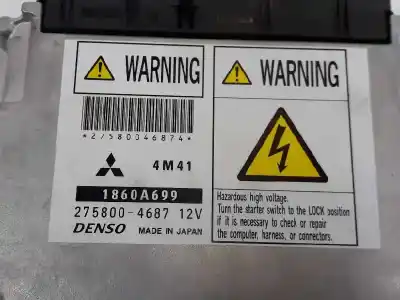 Pezzo di ricambio per auto di seconda mano centralina motore per mitsubishi montero (v60/v70) 3.2 di-d all-four riferimenti oem iam 1860a699  2758004687