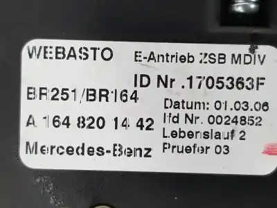 Автозапчасти б/у электродвигатель крыши за clase c clase m 3.0 cdi ссылки oem iam a1648201442  a1648201442