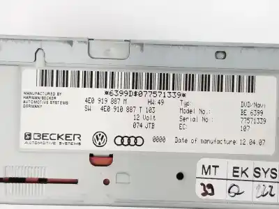 Автозапчасти б/у gps-навигационная система за audi q7 (4l) 3.0 v6 24v tdi ссылки oem iam 4e0919887m  4e0910887t