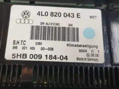 Автозапчастина б/у клімат-контроль для audi q7 (4l) 3.0 v6 24v tdi посилання на oem iam 4l0820043e  4l0820043e