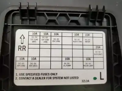 Second-hand car spare part glove compartment for nissan pulsar fastback (c13) 1.2 dig-t oem iam references 685003zl1a  685003zl1a