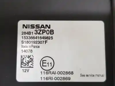 Second-hand car spare part electronic module for nissan pulsar fastback (c13) 1.2 dig-t oem iam references 284b13zp0b  284b13zp0b