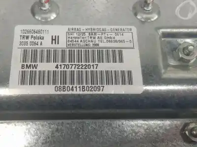 Автозапчастина б/у задня права бічна подушка безпеки для bmw 7 (e65, e66, e67) 730 ld посилання на oem iam 72127226163  72127226163