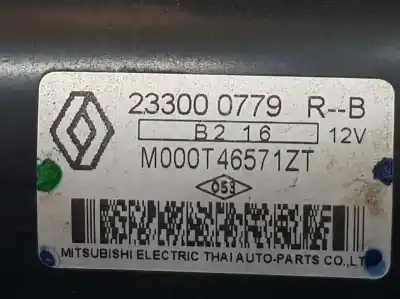 Second-hand car spare part starter motor for dacia lodgy (js_) 1.2 tce (jsay jsm0) oem iam references 233000779r  m000t46571zt