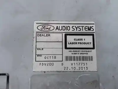 Second-hand car spare part audio system / radio cd for ford transit custom v362 autobús (f3) 2.2 tdci oem iam references 1738055  1738055