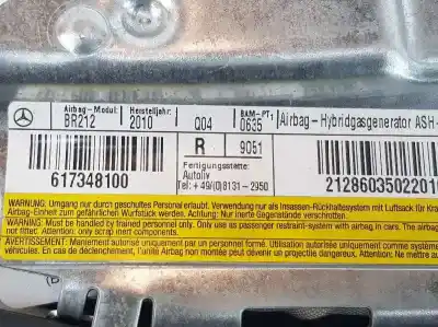 Second-hand car spare part front right side airbag for clase c clase e lim. 2.1 cdi oem iam references 2128603502  617348100