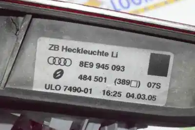 Автозапчастина б/у лівий задній ліхар в дверях для audi a4 b7 avant (8ed) 2.0 tdi 16v посилання на oem iam 8e9945093  8e9945093a