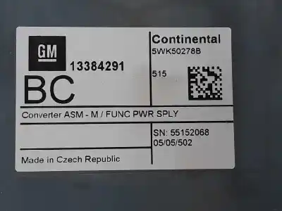 Автозапчастина б/у електронний модуль для opel astra j sports tourer (p10) 1.6 cdti (35) посилання на oem iam 13384291  13384291