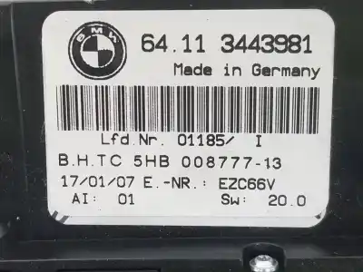 Second-hand car spare part climate control for bmw x3 (e83) 2.0 d oem iam references 64113443981  64113443981