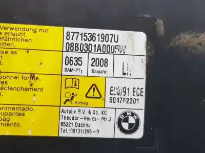 Peça sobressalente para automóvel em segunda mão airbag frontal lado esquerdo por bmw 3 (e90) 320 d referências oem iam 72127153619  604762201