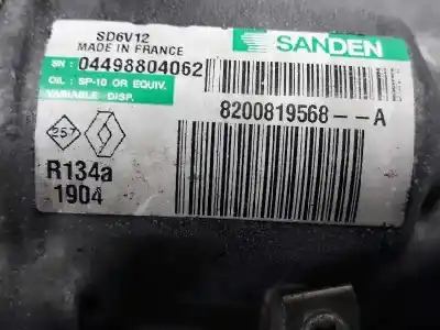 Pezzo di ricambio per auto di seconda mano compressore aria condizionata per renault twingo ii (cn0_) 1.2 16v (cn04, cn0a, cn0b) riferimenti oem iam 8200819568a  8200819568a
