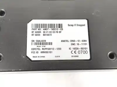 Автозапчасти б/у электронный модуль за ford bmax 1.0 ecoboost ссылки oem iam am5t14d212cd  am5t14d212cd