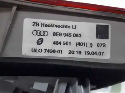 Автозапчастина б/у лівий задній ліхар в дверях для audi a4 b7 avant (8ed) 2.0 tdi 16v посилання на oem iam 8e9945093  8e9945093a