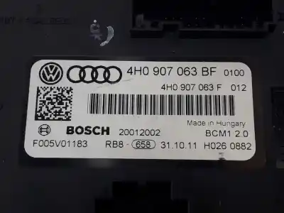 Second-hand car spare part electronic module for audi a6 avant 3.0 v6 24v tdi oem iam references 4h0907063bf  4h0907063bf