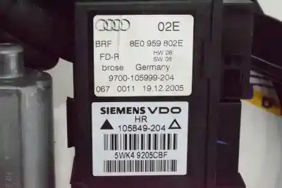 Автозапчастина б/у регулятор скла заднього правого для audi a4 b7 (8ec) 2.0 tdi 16v посилання на oem iam 8e0839462c  8e0839462b