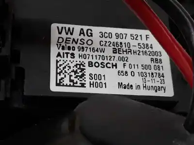 Автозапчасти б/у нагревательный вентилятор за volkswagen caddy ka/kb (2c) 1.6 tdi 75 cv / 55 kw ссылки oem iam 3c0907521f  3c0907521f