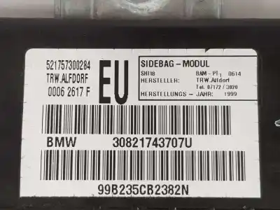 Second-hand car spare part front left side airbag for bmw 3 (e46) 328 i oem iam references 72127037229  72127037229