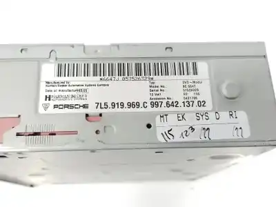 Second-hand car spare part dvd system for porsche cayenne (typ 9pa) 4.5 v8 cat oem iam references 99764213702  99764213702