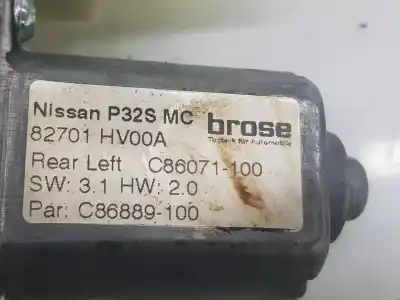 Автозапчасти б/у мотор заднего левого стекла за nissan qashqai ii suv (j11, j11_) 1.6 dig-t ссылки oem iam 82701hv00a  82701hv00a