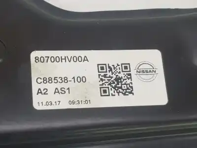 Second-hand car spare part passenger side right window regulator for nissan qashqai ii suv (j11, j11_) 1.6 dig-t oem iam references 80700hv00a  80700hv00a