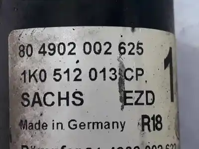 Автозапчастина б/у амортизатор задній лівий для volkswagen golf vi variant (aj5) 1.6 tdi dpf посилання на oem iam 1k0512013cp  1k0512013cp