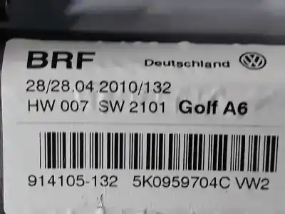 Автозапчастина б/у двигатель заднього правого скла для volkswagen golf vi variant (aj5) 1.6 tdi dpf посилання на oem iam 5k0959704c  5k0959704c