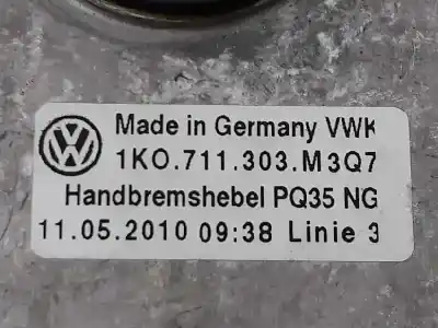 Автозапчастина б/у важіль ручного гальма для volkswagen golf vi variant (aj5) 1.6 tdi dpf посилання на oem iam 1k0711303m  1k0711303m