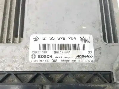 Автозапчастина б/у ебу контролер двигуна для opel meriva b monospace (s10) 1.3 cdti (75) посилання на oem iam 55578704  0281017587