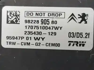 Second-hand car spare part camera for citroen c3 / c3 origin iii (sx) 1.2 vti 68 oem iam references 9822890580  9822890580