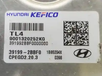 Автозапчастина б/у ебу контролер двигуна для hyundai tucson (tl, tle) 1.6 gdi посилання на oem iam 391992bbf0  391992bbf0