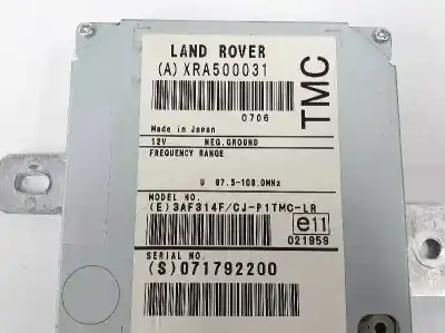 Автозапчастина б/у електронний модуль для land rover range rover sport i (l320) 2.7 d 4x4 посилання на oem iam xra500031  xra500031
