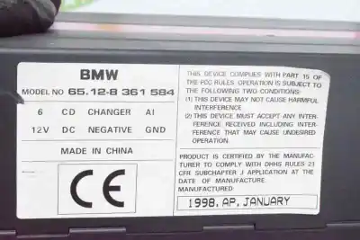 Second-hand car spare part audio system / radio cd for bmw 3 (e46) 320 d oem iam references 65128361584  65126983334