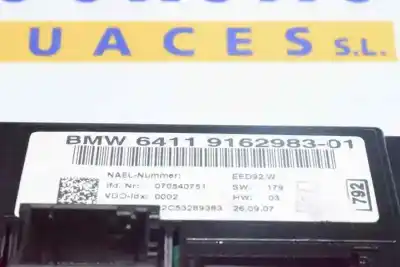 Peça sobressalente para automóvel em segunda mão comando de sofagem (chauffage / ar condicionado) por bmw 3 touring (e91) 320 d referências oem iam 64119162983  64119199260 64119182287 64119183277