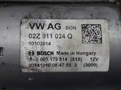 Автозапчастина б/у двигун запускається для seat leon (5f1) style посилання на oem iam 02z911024q  02z911024q
