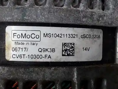 Автозапчастина б/у генератор для ford fiesta vi (cb1, ccn) 1.0 sport посилання на oem iam cv6t10300fa  cv6t10300fa
