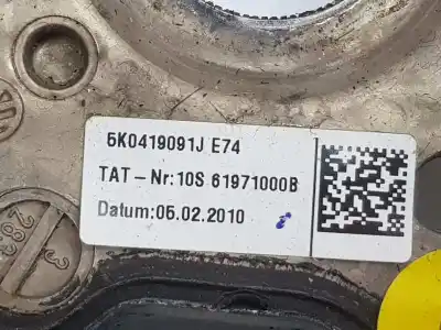 Second-hand car spare part steering wheel for volkswagen golf vi variant (aj5) 1.6 tdi dpf oem iam references 5k0419091j  5k0419091j