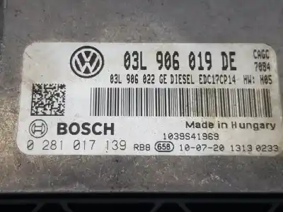 Second-hand car spare part ecu engine control for seat exeo (3r2) 2.0 tdi oem iam references 03l906019de  03l906019de