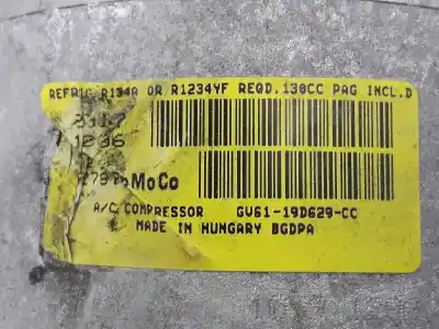 Pezzo di ricambio per auto di seconda mano compressore aria condizionata per ford kuga (cbs) 1.5 ecoboost cat riferimenti oem iam gv6119d629cc  gv6119d629cc