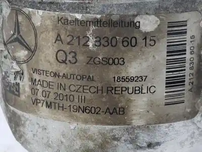 Second-hand car spare part air conditioning pipes for clase c clase e lim. 2.1 cdi oem iam references a2123306015  2123306015