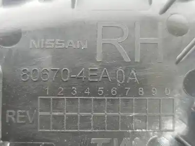 Автозапчасти б/у внутренняя задняя правая ручка за nissan qashqai ii suv (j11, j11_) 1.6 dig-t ссылки oem iam 806704ea0a  806704ea0a