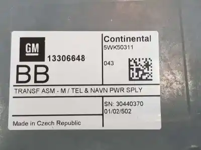 Автозапчастина б/у електронний модуль для opel adam (m13) 1.2 посилання на oem iam 13306648  5wk50311
