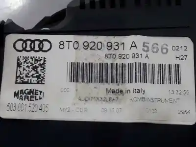 Автозапчастина б/у панель інструментів для audi a5 (8t3) 2.7 tdi посилання на oem iam 8t0920931a  503001520405